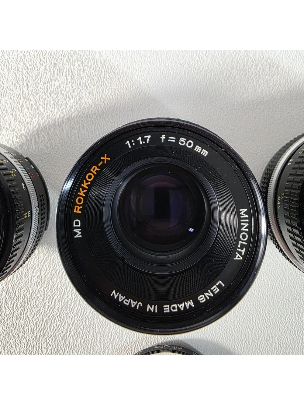 4x Vintage Lens Lot AS-IS Fungus - Nikkor 50mm f/1.8 1/2 Minolta 50/1.7 Takumar